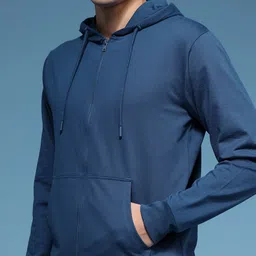 HERE&NOW Graphic Printed Pure Cotton Hooded Sweatshirt image 3