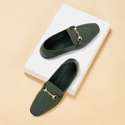 Forever Glam by Pantaloons Women Colourblocked PU Loafers-picture-48