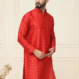 SOJANYA Men Ethnic Motifs Kurta image 3