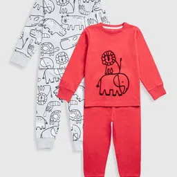 mothercare Boys Pack of 2 Graphic Printed Pure Cotton T-shirt with Joggers-picture-24