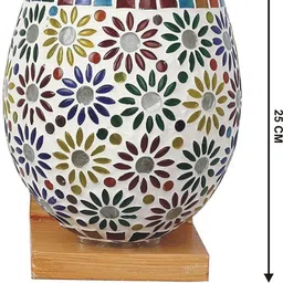 1ST TIME Multicoloured & Multicoloured Colourblocked Wood Traditional Wall Lamp image 2