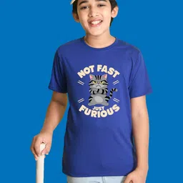 NUSYL Boys Graphic Printed Round Neck Cotton T-shirt-picture-33
