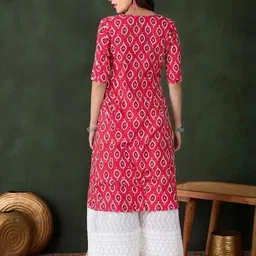 SZN Women Printed Crepe Straight Kurtas image 5