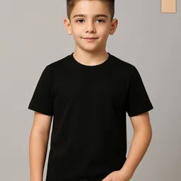 FBAR Boys Pack Of 2 Round Neck Regular Sleeves Pure Cotton Regular Fit T-shirts-picture-47