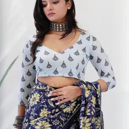 KALINI Floral Printed Saree image 3