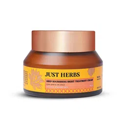 Just Herbs Deep Nourishing Night Treatment Cream With Pure Ghee & 24K Gold - 50 g-picture-21