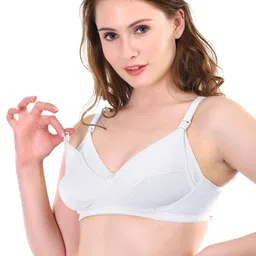 Liigne Pack Of 3 Non Padded Cotton Maternity Bra image 3