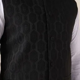 W & G Woven Design Nehru Jacket image 5