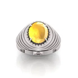 RRVGEM 10.25 KT Yellow Sapphire Pukhraj Ring-picture-14