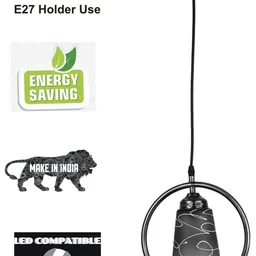 SOMIL Printed Glass Cylinder Ceiling Lamps image 4