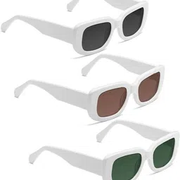 Arzonai Unisex Pack Of 3 Rectangle Sunglasses with UV Protected Lens COMBO-2717-picture-28