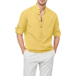 Fifth U Men Yellow Kurta image 3