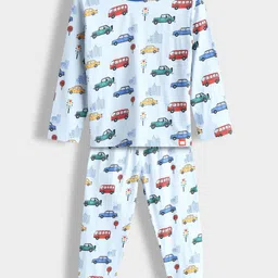 Orange Sugar Unisex Kids Printed Night suit image 2