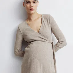 H&M Mama Ribbed Wrap Tops-picture-20