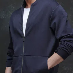 RARE RABBIT Men Mock Collar Cotton Sweatshirt image 2