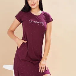 PASTEL CLIP Printed Nightdress-picture-19