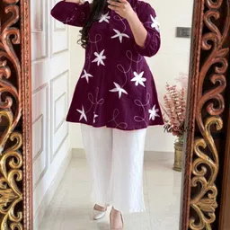 khodiyarcreation9 Top Palazzos Western Set image 1