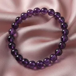 SZN Unisex Amethyst Elasticated Bracelet-picture-23