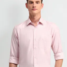 Arrow Men Manhattan Spread Collar Solid Cotton Slim Fit Formal Shirt-picture-13