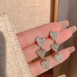 Estailo fashion Heart Shaped Drop Earrings-picture-19
