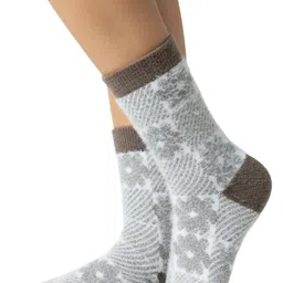 Cdeck Women Patterned Pure Woollen Socks-picture-12