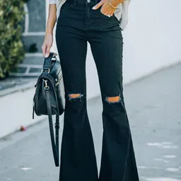 StyleCast Women Bootcut High-Rise Slash Knee Jeans-picture-26