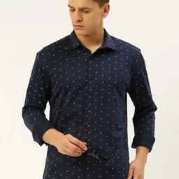 SHOWOFFFF Men Comfort Slim Fit Printed Casual Shirt-image-97