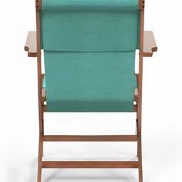 Chumbak Maldivian Teal Bistro Folding Chair image 5