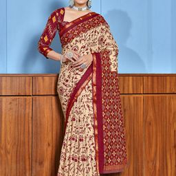Panzora Warli Zari Bagru Saree-picture-31