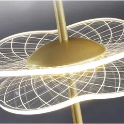 Stello Modern Artistic LED Pendant Light Gold & Acrylic Design image 4