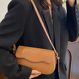 LULU & SKY Women Solid Structured Shoulder Bag image 5