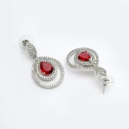 ZENEME Teardrop Shaped Drop Earrings image 3