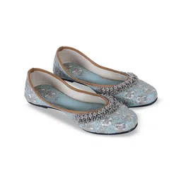DFR Women Embellished Mojaris Flats-image-47