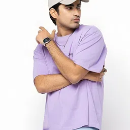 BDSQUARE Just Chill Shin Chan Printed Round Neck Pure Cotton Oversized T-shirt image 3