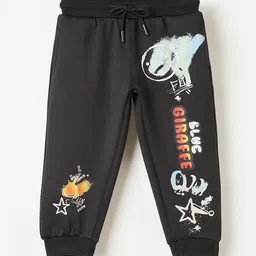 Blue Giraffe Boys Graphic Printed Mid Rise Jogger-picture-26