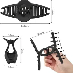 Elecsera Unisex Set of 4 Claw Clip image 3