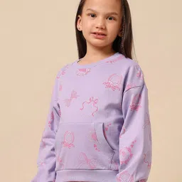 U.S. Polo Assn. Kids Girls Printed Round Neck Long Sleeves Sweatshirt-image-34