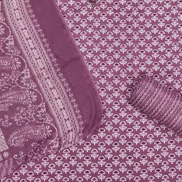 LeeliPeeri Designer Floral Printed Sequinned Unstitched Dress Material image 3