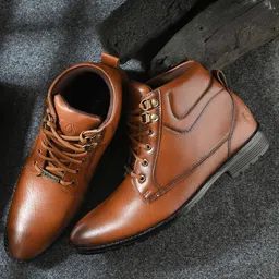 Vellinto BRETT Men Synthetic Leather Mid-Top Regular Boots-image-72