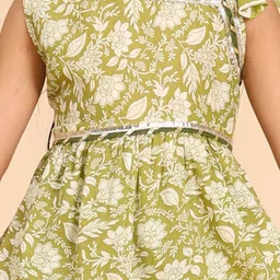 cutiekins Girls Floral Printed Kurta with Dhoti Pant image 5
