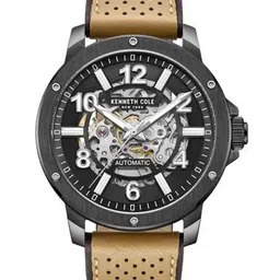 Kenneth Cole Men Skeleton Dial & Leather Straps Analogue Watch NTKCWGE0013105MN-image-95