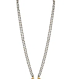 MEMOIR Gold-Plated Artificial Beads Mangalsutra image 4