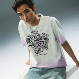 H&M Relaxed Fit Ombre Print T-Shirt image 1
