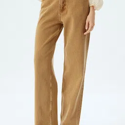 Koton Women Beige Regular Fit High-Rise Clean Look Stretchable Jeans image 1