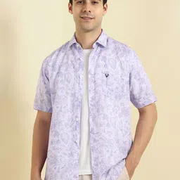 Allen Solly Men Slim Fit Floral Printed Casual Shirt-picture-37