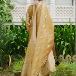 Indo Era Women Regular Kurta with Trousers & With Dupatta image 5