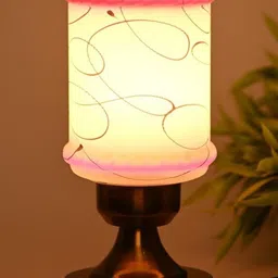 SOMIL White Glass Cylinder Table Lamps-picture-22