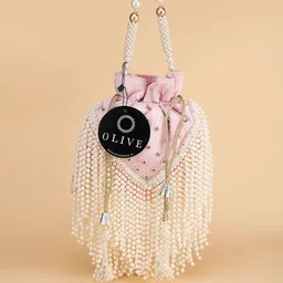 Olive Women Embellished Shopper Handheld Bag image 1