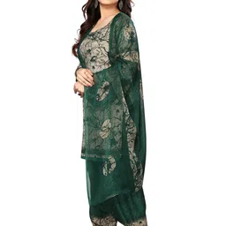 Moda Rapido Abstract Printed Silk Crepe Unstitched Dress Material image 2