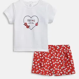 Chicco Girls Printed T-shirt with Shorts-image-71